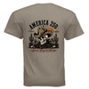 America 250 tan tshirt cowboy skull 1776 - 2026 skull cowboy hat 