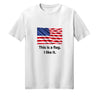 This is a flag I like it funny patriotic t-shirt with minimalist American flag design