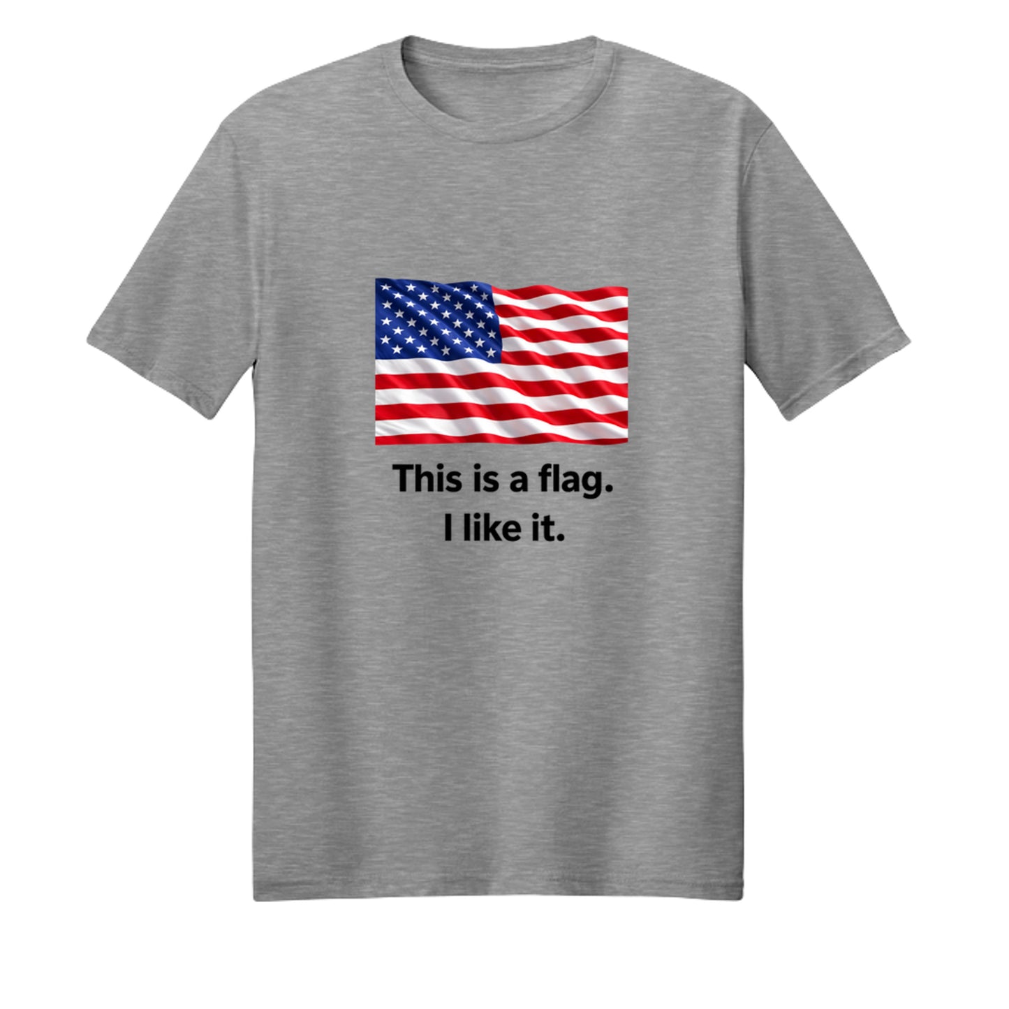 This is a flag I like it funny patriotic t-shirt with minimalist American flag design