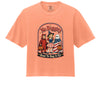 Neon Cantaloupe - Vintage-style Halloween tee with a patriotic twist. Soft Comfort Colors 3023CL shirt featuring retro trick-or-treaters. Shop now!
