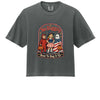 Pepper -Vintage-style Halloween tee with a patriotic twist. Soft Comfort Colors 3023CL shirt featuring retro trick-or-treaters. Shop now!