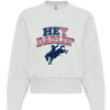 "Hey Darlin western rodeo cropped heavyweight sweatshirt in Cream"