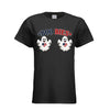 BLACK "BooBies patriotic ghost graphic t-shirt front view"