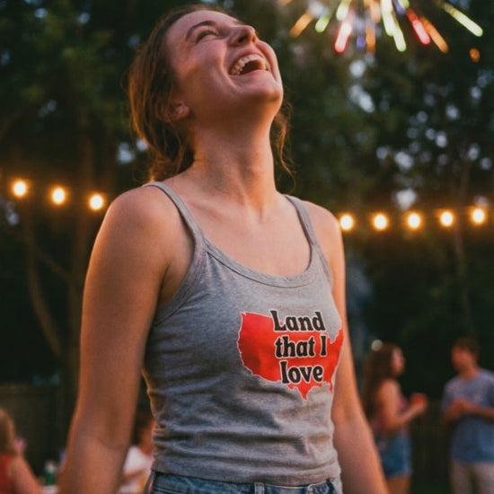 land that i love tank grey front | land of the free 250