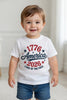 toddler america 250 white front | land of the free 250